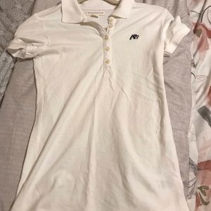 Aeropostale collared shirt junior girls white  XS.